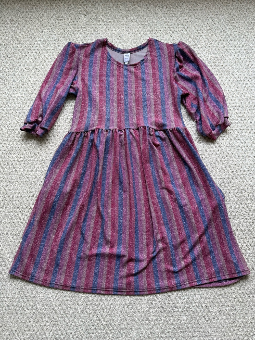 Altar Houseline Sparkle Stripe Dress with pockets size Medium
